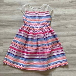 Gymboree Organza Striped Kids Dress size 8